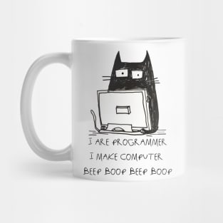 I are programmer.I make Computer Beep Boop Beep Boop Mug